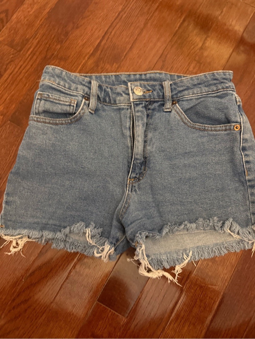 wild fable Light Blue Frayed Hem Denim Shorts